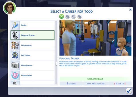 sims 4 personal trainer mod.